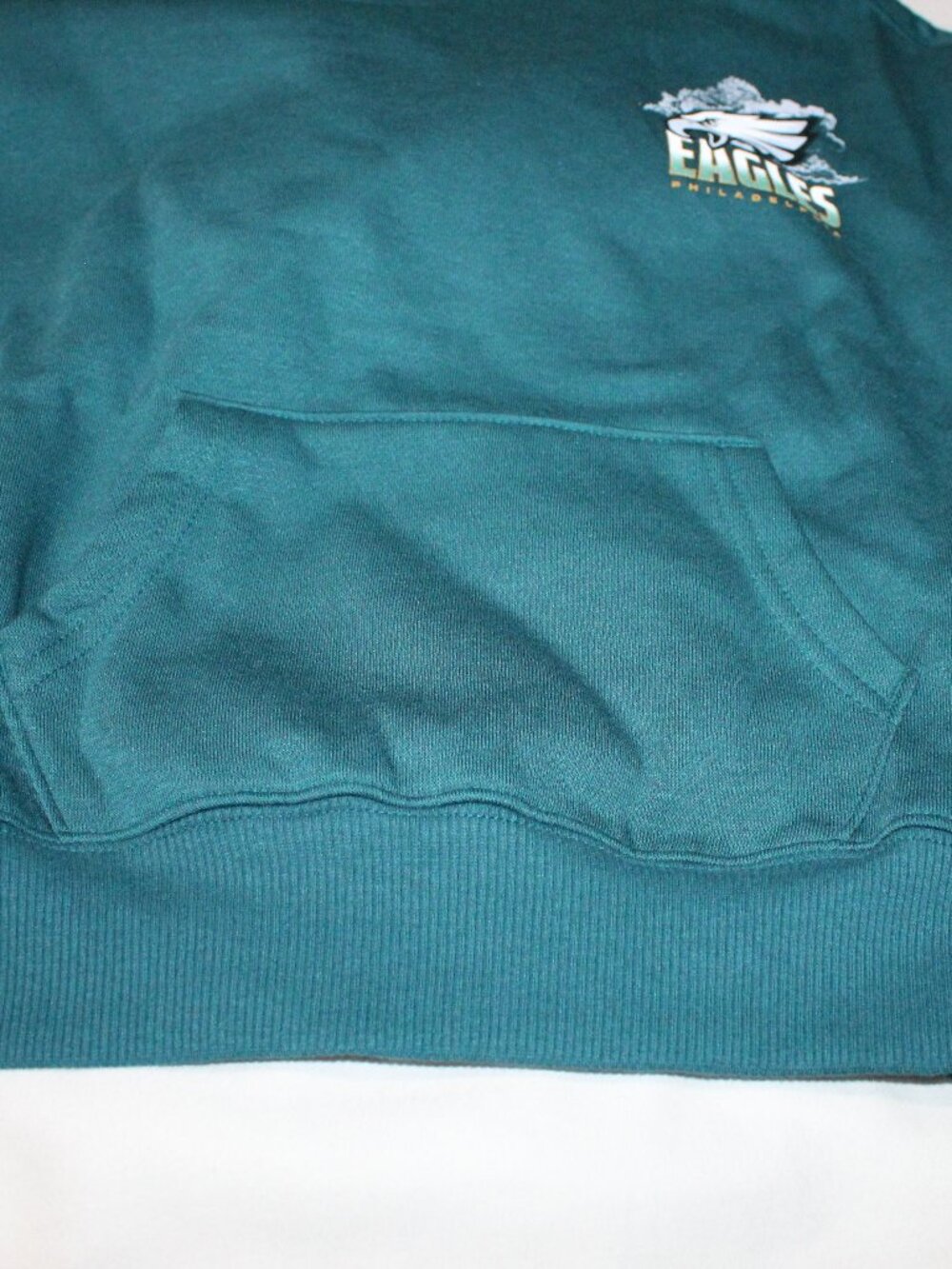 NWT NFL Team Boys Philadelphia Eagles Pullover Hoodie Teal Green Size XS (5) - Picture 7 of 7
